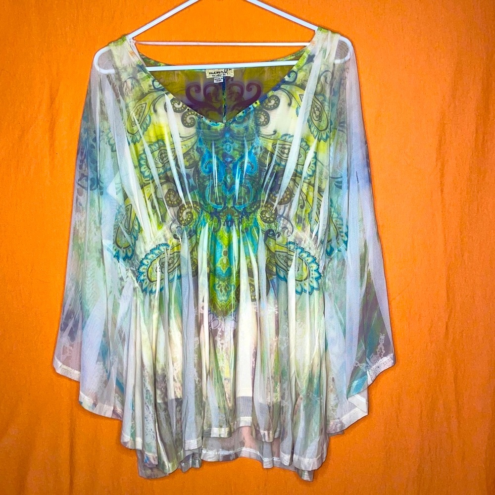 Boho Bellbottom Sleeve Blouse